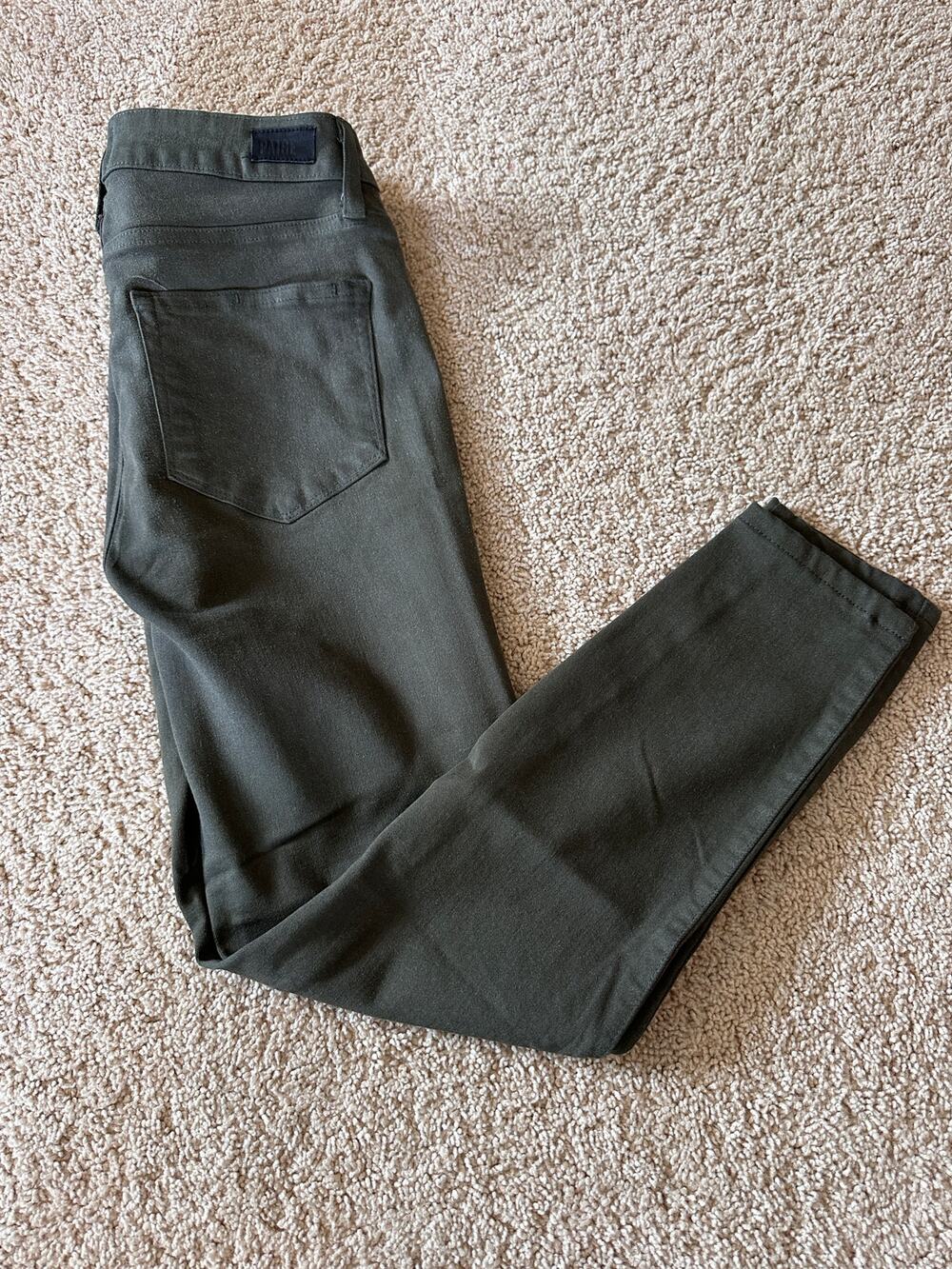 PAIGE Hoxton Ankle Dark Green Jeans